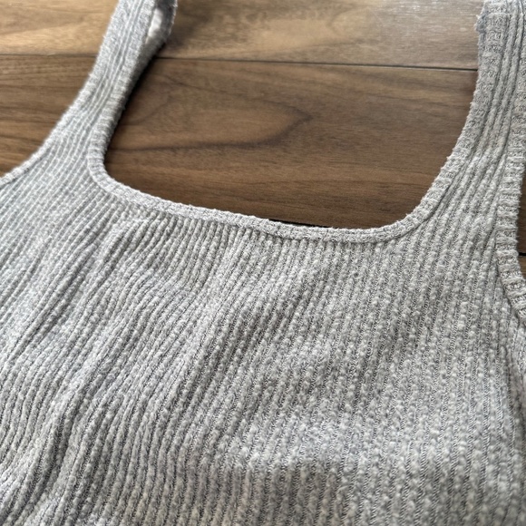 Abercrombie & Fitch | Waffle Lounge Bra Top – Grey (Size XS) - Picture 3 of 7